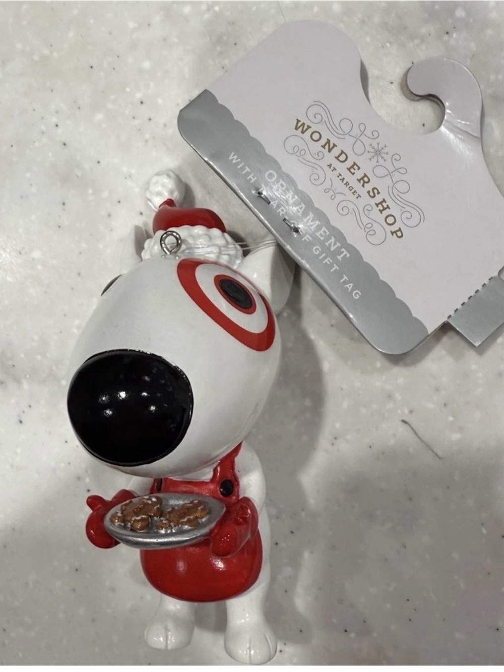 2025 Target Wondershop Bullseye Dog Baker w/Cookies Christmas Ornament NEW